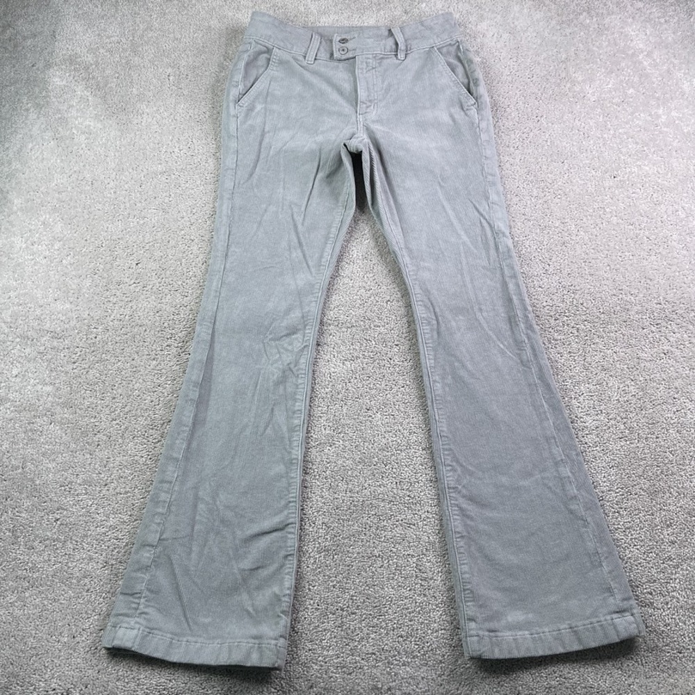 American Eagle Pants Womens 6 Grey‎ Corduroy High Rise Kick Boot Stretch Cords